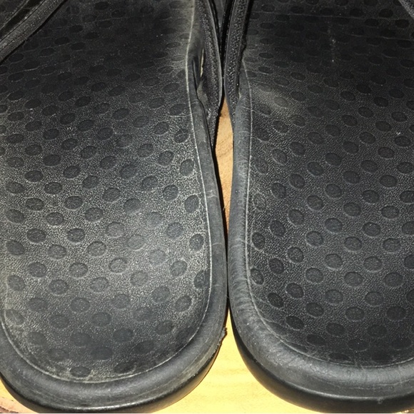 VIONIC TIDE II Patented Black Leather Orthotic 🩴 Sandals SZ 9 - Picture 3 of 7